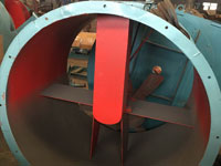 High-temperature duct fan or brick kiln exhaust fan